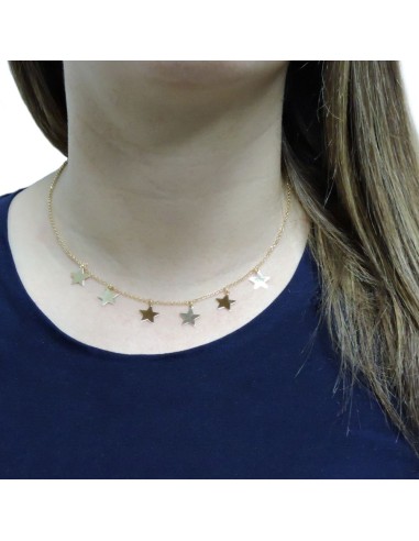 Golden Plated Sterling Silver Necklace with...