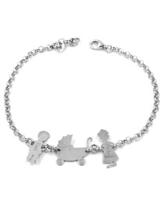 Solid Silver New Family Bracelet 