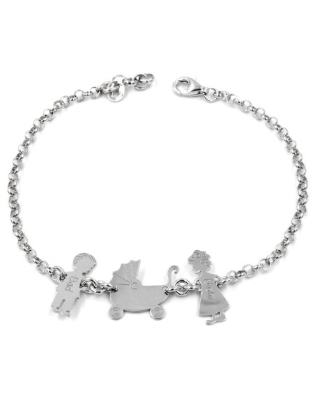 Solid Silver New Family Bracelet 