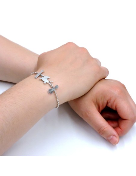 Bracciale Carrozza di Cenerentola Donna in Argento 925 Rodiato 