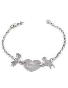 Solid Silver My Love Bracelet 