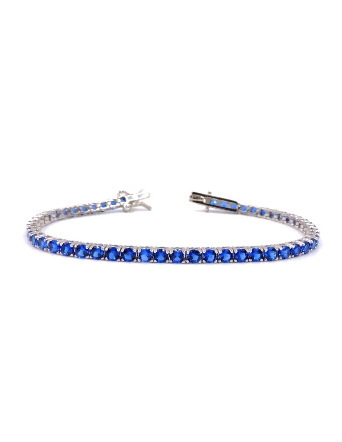 Gold Gala Bracciale Tennis In Argento 925 Rodiato Con Zirconi Colorati: Luce E Colore Al Tuo Polso!