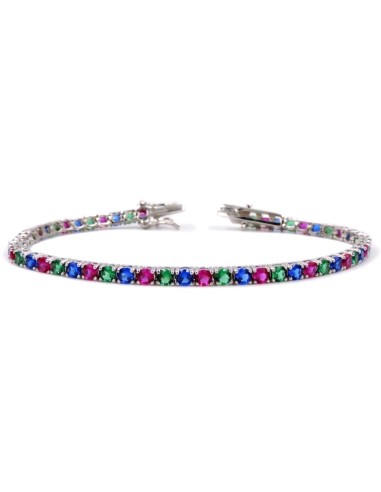 Bracciale Tennis Uomo Donna in Argento 925...