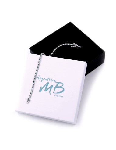 Bracciale Tennis Uomo Donna in Argento 925...