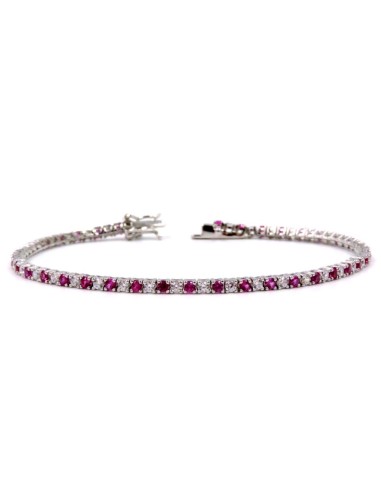 Bracciale Tennis Uomo Donna in Argento 925 Rodiato con Zirconi