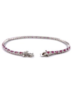 Bracciale Tennis Uomo Donna in Argento 925 Rodiato con... 2