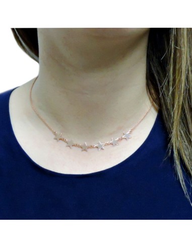 Collana con Stelle in Argento 925 Placcato Oro...