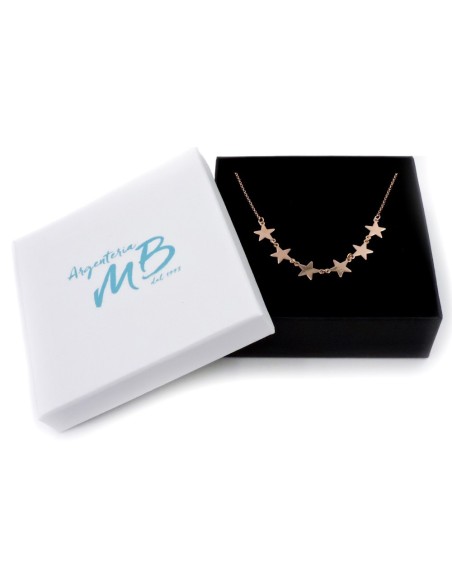 Bracciale Catena Donna in Argento 925 Rodiato con Ciondolo Doppio Cuore