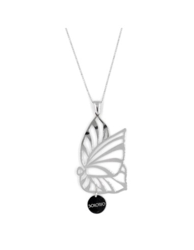 Collana in Argento 925 con ciondolo Farfalla Laserata