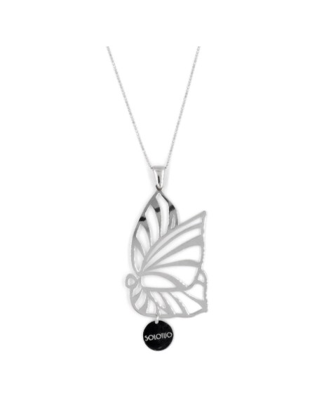 Collana in Argento 925 con ciondolo Farfalla Laserata