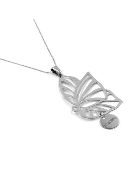 Collana in Argento 925 con ciondolo Farfalla Laserata