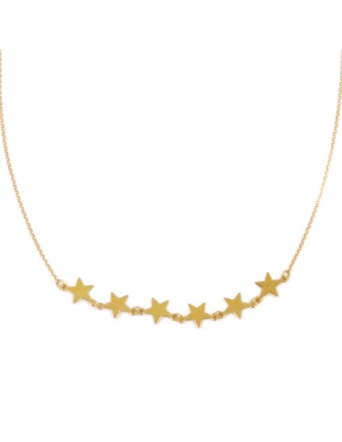 Collana con Stelle in Argento 925 Dorato