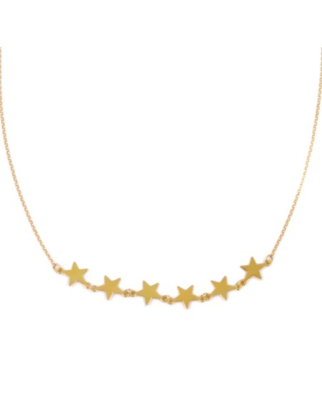 Collana con Stelle in Argento 925 Dorato