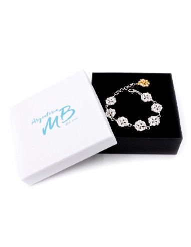 Armband aus Massivem 925er Sterlingsilber mit...