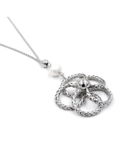 Bracciale Catena Donna in Argento 925 Rodiato con... 2