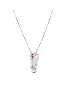 Collana con Ciondolo Ippocampo in Argento 925