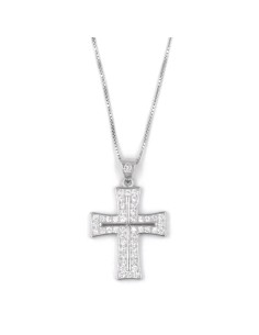 Collana con Croce Maxi in Argento 925 