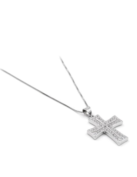 Collana con Croce Maxi in Argento 925 
