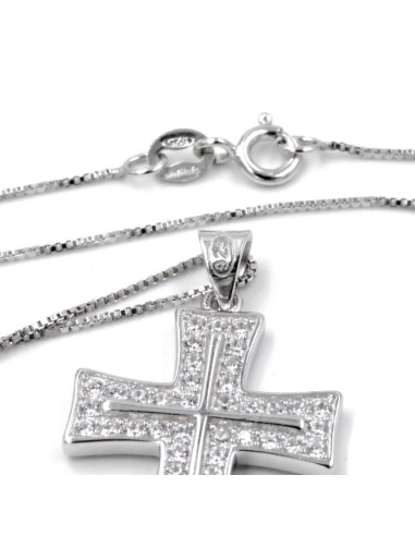 Collana con Croce Maxi in Argento 925 
