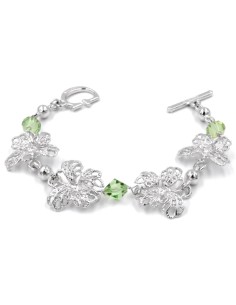 Damenarmband aus 925er Silber mit Schmetterlingen und... 2