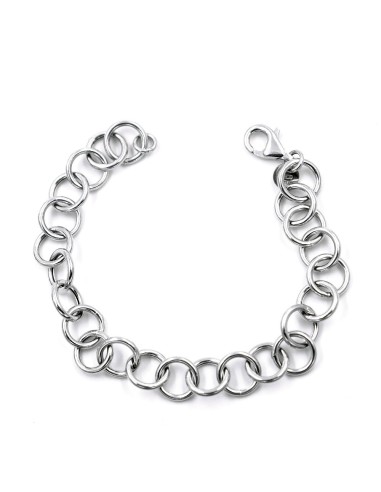Bracciale Catena Donna in Argento 925 Rodiato...