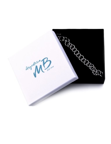 925 Sterling Silver Round Rings Bracelet 