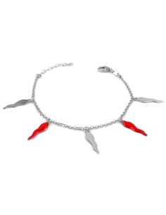 925 Sterling Silver Enamelled and Glossy Lucky Horns...
