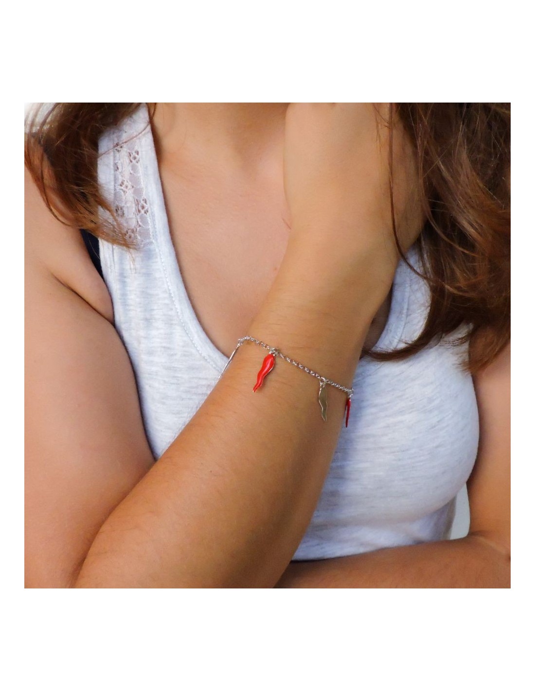 LOTUS SILVER Bracciale Rigido Donna Argento 925 Quadrifoglio Portafortuna LP3108-2/2