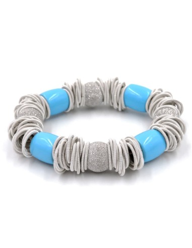 Elastisches Armband aus 925er Silbergeflecht...