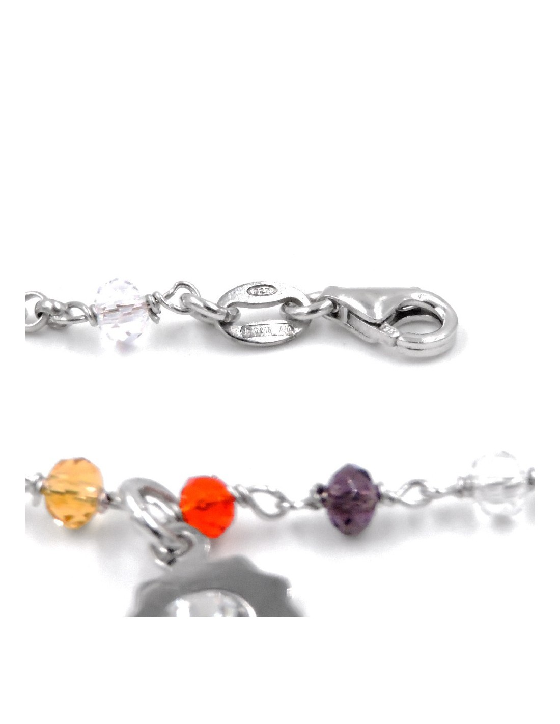 Sofia Milani Bracciale Donna In Argento 925 Con Zirconi - Ciondolo Sole, Placcato Rodio, Ipoallergenico, Confezione Regalo