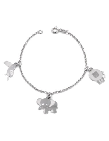 925 Sterling Silver Animals Bracelet 