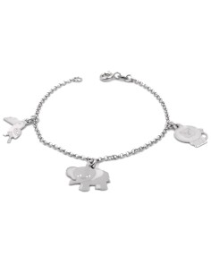 Bracciale in Argento 925 con Ciondoli Tucano Leone Elefante 2