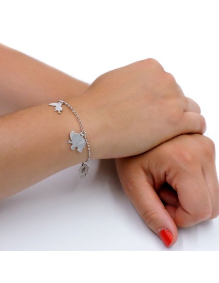 Bracciale Carrozza di Cenerentola Donna in Argento 925 Rodiato 