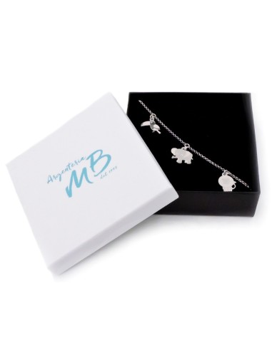 925 Sterling Silver Animals Bracelet 