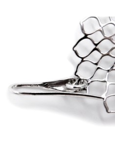  925 Sterling Silver Openwork Flower Drop Earrings  2