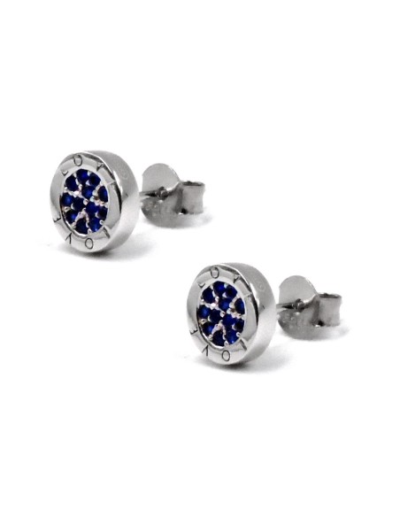 Orecchini Fiore in Argento 925 Con Zirconi Bianchi By Taitù