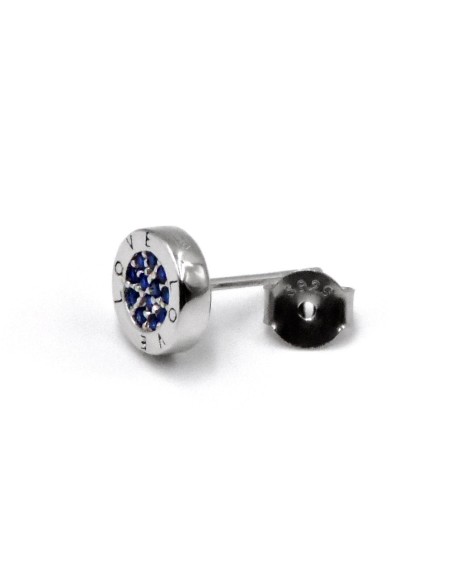 Orecchini Fiore in Argento 925 Con Zirconi Bianchi By Taitù