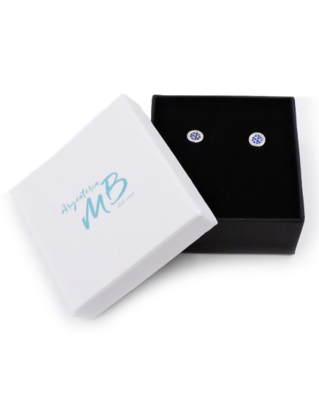 925 Sterling Silver Love Stud Earrings 