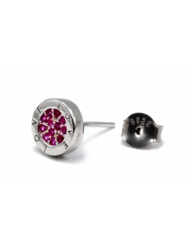 Orecchini Fiore in Argento 925 Con Zirconi...