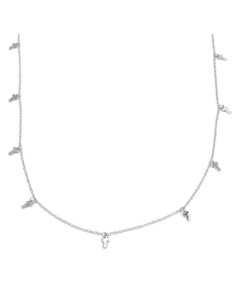 Collana in Argento 925 cm 90 con ciondoli croci