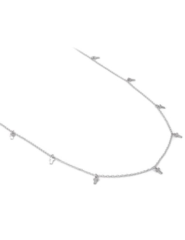 925 Sterling Silver Necklace 35'' with cross...