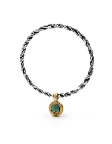 Bracciale Bangle Treccia in Argento 925 