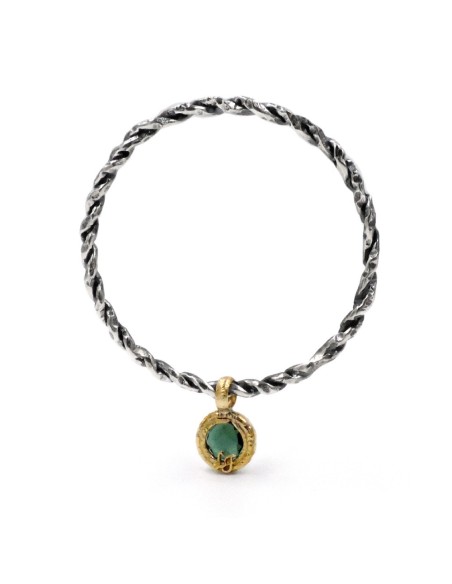 Bracciale Bangle Treccia in Argento 925 