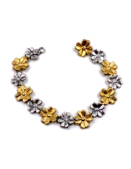 Bracciale Catena Donna in Argento 925 Rodiato Con Ciondolo Doppia Stella