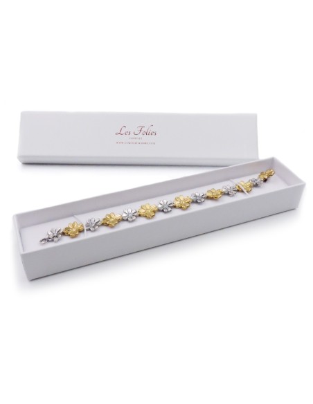 Bracciale Catena Donna in Argento 925 Rodiato Con Ciondolo Doppia Stella