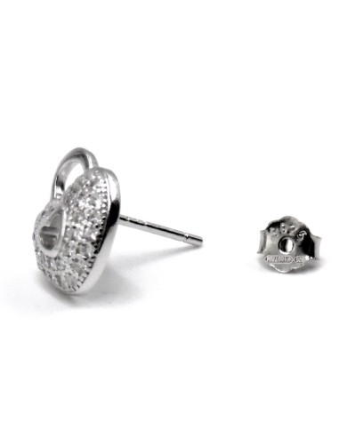 Orecchini Lucchetto Cuore in Argento 925 e...