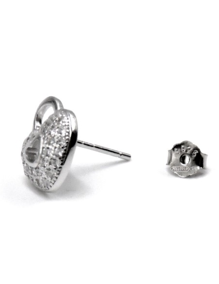 Orecchini Fiore in Argento 925 Con Zirconi Bianchi By Taitù