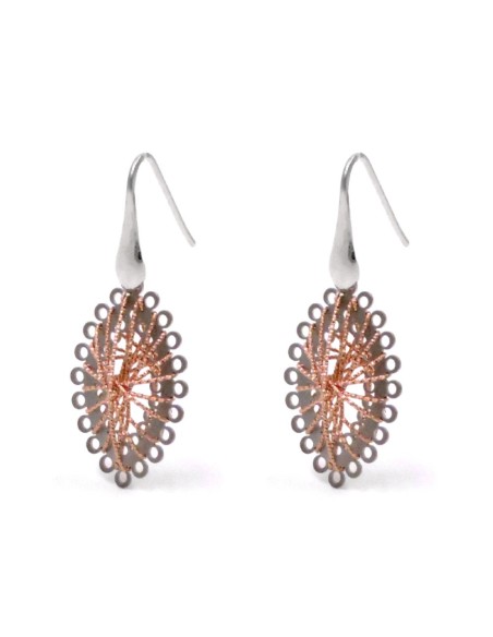 Orecchini Fiore in Argento 925 Con Zirconi Bianchi By Taitù