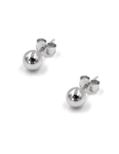 925 Sterling Silver Sphere Earrings 