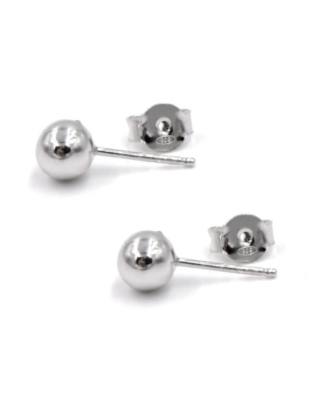 925 Sterling Silver Sphere Earrings 